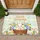 Easter Blessings Bunny Basket Spring Flowers - Easter Day Holiday Decor Doormat - 1