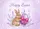 Happy Easter Rabbit Purple Egg Butterflies - Easter Home Decor Doormat - 7