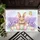 Fluffy Bunny Easter Eggs Wildflower Lavender - Spring Easter Decor Gift Doormat - 6