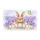 Fluffy Bunny Easter Eggs Wildflower Lavender - Spring Easter Decor Gift Doormat - 3