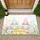 Easter Gnomes Chicks Easter Eggs Spring Flowers Butterflies Lush Garden - Easter Home Decor Gift Doormat - 1
