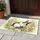 Fluffy Black White Bunny Wildflowers - Home Decor Gift for Animal Lover Doormat - 5