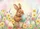 Fluffy Brown Bunny Easter Eggs Spring Garden - Easter Celebration Home Decor Doormat - 7