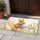 Fluffy Brown Bunny Easter Eggs Spring Garden - Easter Celebration Home Decor Doormat - 5