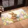 Fluffy Brown Bunny Easter Eggs Spring Garden - Easter Celebration Home Decor Doormat - 4