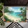 Tropical Island Beach Ocean Palm Trees Hibiscus Flowers - Home Decor Gift for Travel Lover Doormat - 6