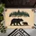 Mother Bear Cub "Wipe Your Paws" Paw Prints Pine Trees - Rustic Home Decor Gift Doormat - 6