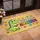 Friendly Green Dinosaur Heart 'YOU ARE AMAZING!' Text - Home Decor Gift for Dinosaur Lover Doormat - 4
