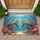 Welcome Sea Turtles Coral Reef Starfish Underwater Life - Home Decor Gift for Ocean Lover Doormat - 1