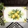 Yellow Lemon Fruit Slices Green Leaves - Botanical Home Decor Gift for Garden Lover Doormat - 6