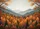 Autumn Forest Deciduous Pine Mountain Mist Scene - Home Decor Gift Doormat - 7