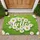 Hello White Daisy Green Field - Spring Home Decor Gift Doormat - 1