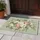 Peach Cream Garden Rose Peony Sage Botanical Floral - Home Decor Gift Doormat - 5