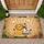 Lion Zebra Welcome Sign Tropical Leaves Flowers - Home Decor Gift for Wildlife Lover Doormat - 1