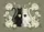 Black Cat Golden Heart White Cat Black Heart Peonies Vines Stars Moon - Home Decor Gift for Cat Lover Doormat - 7