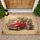 Vintage Red Pickup Truck Patriotic Garden - Independence Day Home Decor Gift Doormat - 1