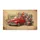 Vintage Red Pickup Truck Patriotic Garden - Independence Day Home Decor Gift Doormat - 3