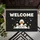 White Duck Family Welcome Sign Stars Hearts Sparkle - Everyday Home Decor Gift Doormat - 6
