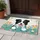 Border Collie Puppy Wildflower Picket Fence - Dog Lover Home Decor Gift Doormat - 5