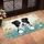 Border Collie Puppy Wildflower Picket Fence - Dog Lover Home Decor Gift Doormat - 4