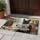Spectacled French Bulldog Cafe Newspaper Croissant - Bistro Home Decor Gift for Dog Lover Doormat - 5