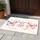Purple Pink Butterfly Angels Near Sprig Floral Vines Feather Heart - Home Decor Gift Doormat - 5
