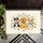 Black Cat Golden Retriever Corgi Paw Prints Hearts Sprigs - Home Decor Gift Doormat - 6