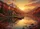 Snowy Peaks Autumn Mountain Lake Log Cabin Rowboat - Home Decor Gift Doormat - 7