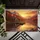 Snowy Peaks Autumn Mountain Lake Log Cabin Rowboat - Home Decor Gift Doormat - 6