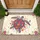 Vibrant Floral Sea Turtle - Cheerful Home Decor Gift for Nature Lovers Doormat - 1