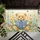 Teddy Bear Reading Book Wildflower Meadow - Home Decor Gift for Garden Lover Doormat - 6