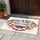WELCOME Banner Patriotic Bunting American Flag Flowers - Independence Day Gift for Veterans Doormat - 5