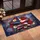 American Flag Star Floral Fireworks Independence Day Gift for Veterans Doormat - 4