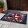 American Flag Star Floral Fireworks Independence Day Gift for Veterans Doormat - 5