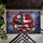 American Flag Star Floral Fireworks Independence Day Gift for Veterans Doormat - 6
