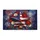 American Flag Star Floral Fireworks Independence Day Gift for Veterans Doormat - 3