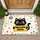Black Cat Welcome Home Sign - Home Decor Gift for Cat Lover Doormat - 1