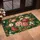 Peony Hydrangea Floral Garden Ornate Border - Home Decor Gift Doormat - 4