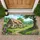Fairytale Cottage Wildflower Meadow Stone Path Gnarled Tree - Rustic Home Decor Gift Doormat - 1