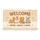 Welcome Home Sweet Home Corgi Cat Rabbit Paw Prints Farmhouse Home Decor Gift for Pet Lovers Doormat - 3
