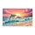 Dolphins Ocean Waves Sandy Beach Colorful Sunset - Home Decor Gift for Ocean Lover Doormat - 3