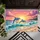 Dolphins Ocean Waves Sandy Beach Colorful Sunset - Home Decor Gift for Ocean Lover Doormat - 6