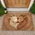 Cream Brown Rosy Cheeks Nuzzling Rustic Goats Farmhouse Decor Gift for Goat Lover Doormat - 1