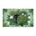 Curious Black Cat Monstera Tropical Leaves - Home Decor Gift for Cat Lover Doormat - 3