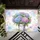 Vibrant Hydrangea Flower Bouquet Metal Pot Floral Shapes - Garden Home Decor Gift Doormat - 6