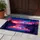 Cosmic Twilight Snow Mountains Lake Reflection Pine Trees Crescent Moon Home Decor Gift Doormat - 5