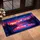 Cosmic Twilight Snow Mountains Lake Reflection Pine Trees Crescent Moon Home Decor Gift Doormat - 4