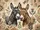Happy Nuzzling Donkeys Rustic Parchment - Farmhouse Home Decor Gift for Donkey Lovers Doormat - 7