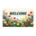 WELCOME Text Vibrant Spring Floral Garden - Entryway Home Decor Gift Doormat - 3