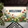 WELCOME Text Vibrant Spring Floral Garden - Entryway Home Decor Gift Doormat - 6
